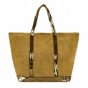 NEW VANESSABRUNO women's cabas tote bag in paille